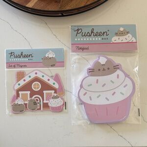 PUSHEEN BOX EXCLUSIVE!✨ NWT! PUSHEEN sticky note pad and magnet set🍬